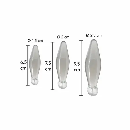 ToyJoy Anal Play Set 3-Piece Transparent Silicone Training Kit
