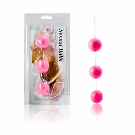 Baile Strip Pink Intimate Beads ABS 3-Piece Set 34mm