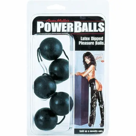 CalExotics Power Balls Black - Silicone Pelvic Floor Trainer, 5 Balls