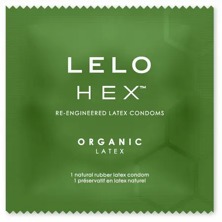 LELO HEX Organic 36-Pack Eco-Friendly Latex Protection with L-Arginine