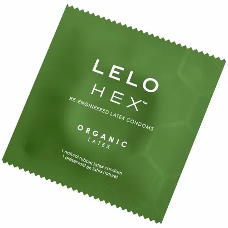LELO HEX Organic 36-Pack Eco-Friendly Latex Protection with L-Arginine