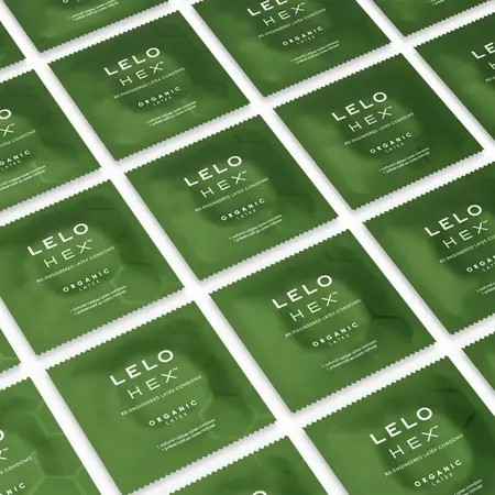 LELO HEX Organic 36-Pack Eco-Friendly Latex Protection with L-Arginine