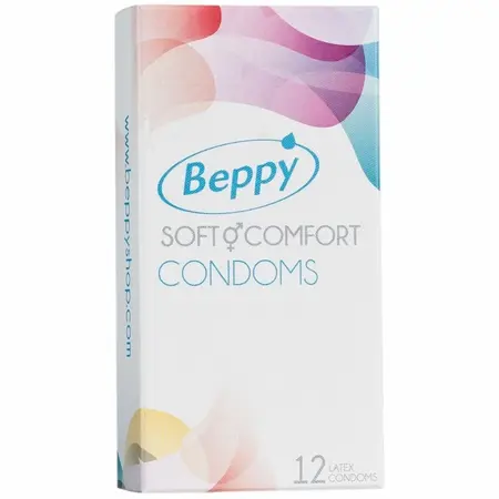 Beppy Soft & Comfort Latex Condoms 12-Pack Large Size No Latex Odor