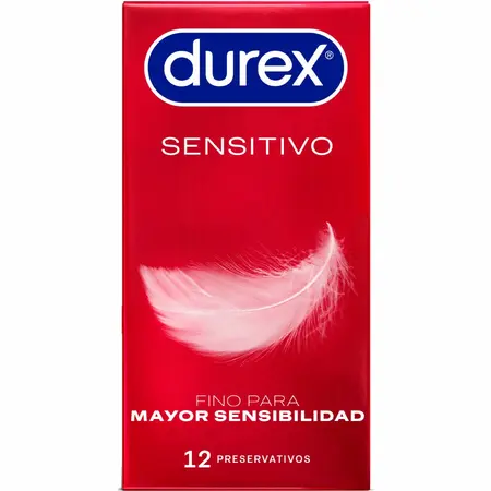 Durex Soft & Sensitive 12-Pack Anatomical Thin Latex Condoms 56mm