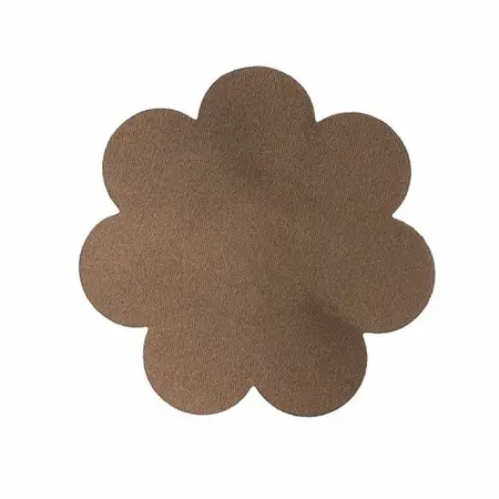 Bye Bra Breast Enhancer Pads & 3 Satin Brown Covers - Cotton, Reusable