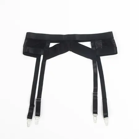 SUBBLIME 955243 Black Lingerie Set with Garter Belt L/XL