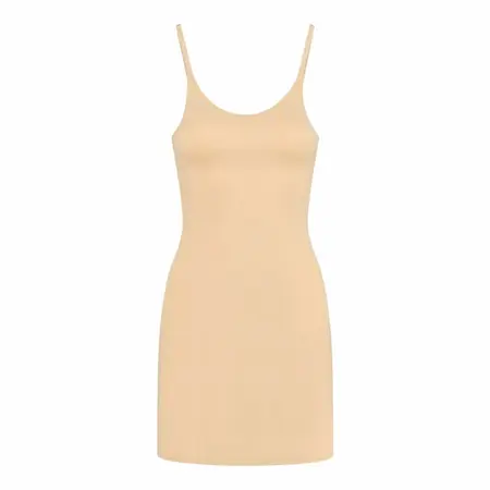 Bye Bra Light Control Invisible Singlet Dress Beige XXL - Seamless Fit
