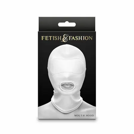 NS Novelties Fetish & Fashion Nylon Mouth Hood White One Size