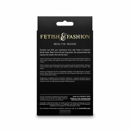 NS Novelties Fetish & Fashion Nylon Mouth Hood White One Size
