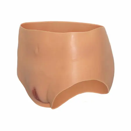 HIDDEN DESIRE ALTER EGO High Waist Silicone Open Brief S-M-L Flesh