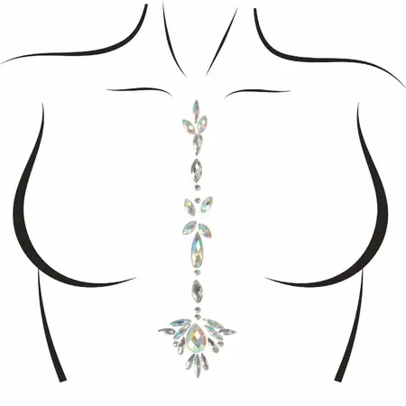 Leg Avenue Jade Iridescent Adhesive Body Jewels Set - Skin-Friendly Decoration