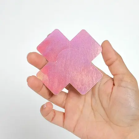 Secret Play WOW BOOBS! X Reusable Holographic Nipple Covers Set 8cm