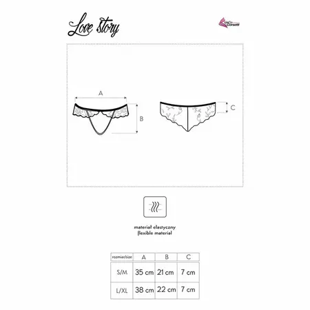 Livco Corsetti Fashion LC 90679 Elegant Lace Panties Black L/XL