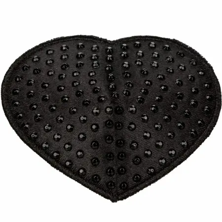 CalExotics Radiance Heart Gem Shields Reusable Adhesive - Silver Glitter