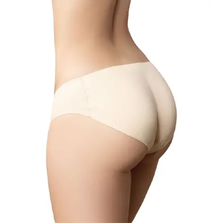 Bye Bra Padded Enhancing Shorts with Foam Filling, Size L, Black
