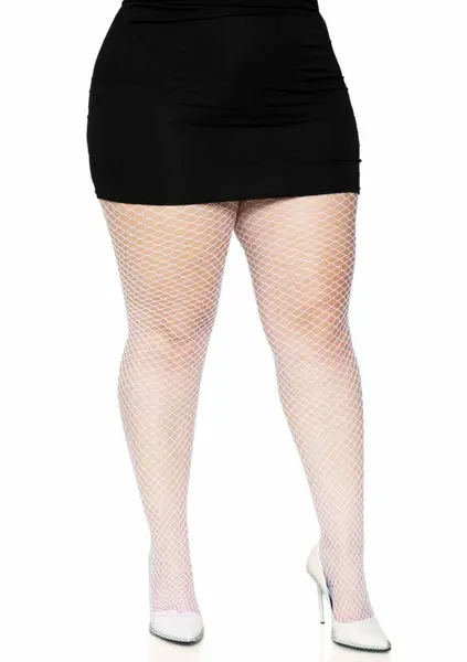Leg Avenue Plus Elastane Industrial Fishnet Pantyhose Black XL