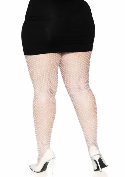 Leg Avenue Plus Elastane Industrial Fishnet Pantyhose Black XL