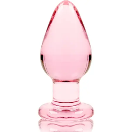 Ibiza Nebula Series Model 3 Intimate Glass Plug Pink 11cm O5cm Borosilicate