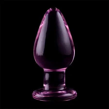 Ibiza Nebula Series Model 3 Intimate Glass Plug Pink 11cm O5cm Borosilicate