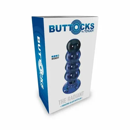 TOYJOY Buttocks The Radiant Vibrating Glass Plug 5 Modes Transparent