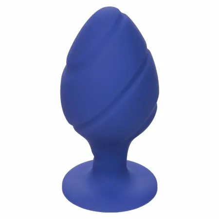 CalExotics Cheeky Silicone Plug Purple Waterproof Two Sizes