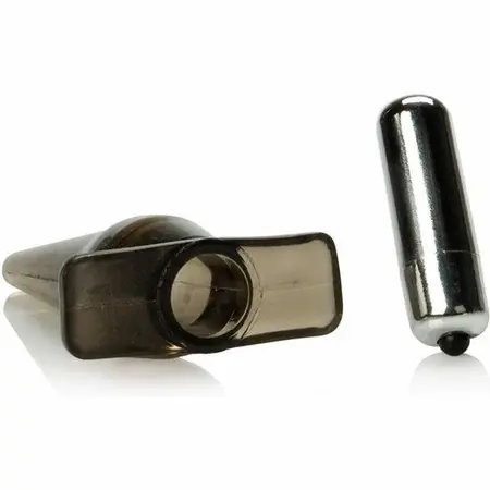 CalExotics Mini Vibro Tease Black - Compact Waterproof Vibrating Plug 10cm