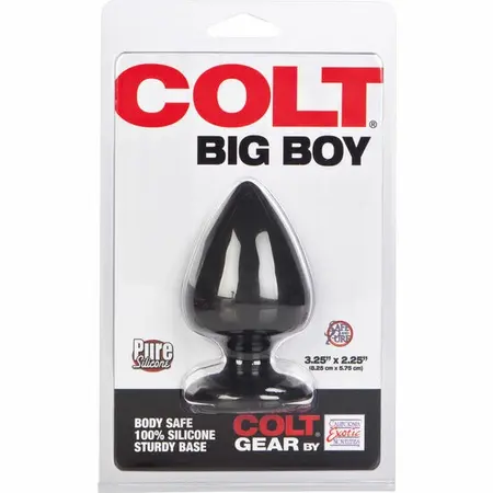 CalExotics Colt Big Boy Black Silicone Plug Ergonomic 6cm/5cm