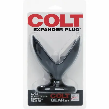 CalExotics COLT Expander Plug Large Black - Flexible TPR System 16x6cm