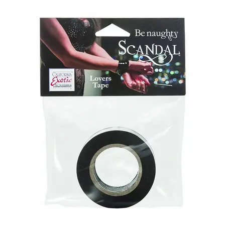 CalExotics Scandal Black Tape 15m - Self-Adhesive Restraint PVC System