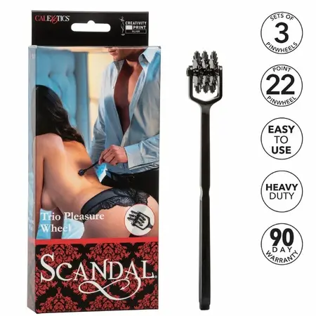 CalExotics Scandal Trio Wheel - Triple Sensory Stimulation Tool 18.5cm