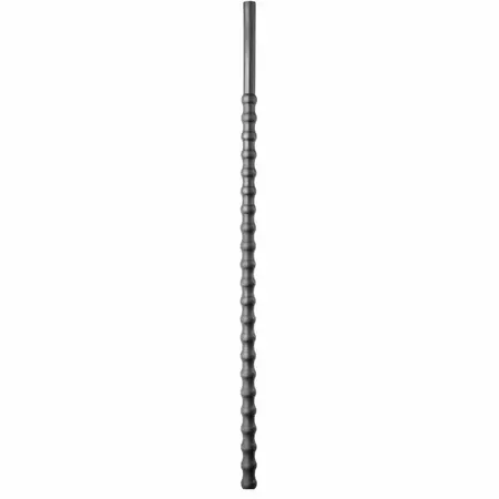 ALL BLACK Flexible Silicone Urethral Sound 24cm 8-10mm Black