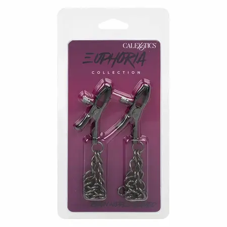 CalExotics Euphoria Adjustable Chain Nipple Clamps 14.5 cm Nickel-Free