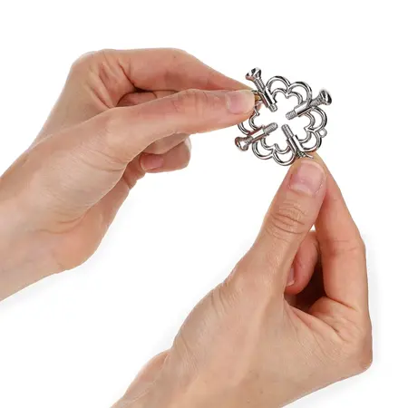 KINK Metal Flower Adjustable Nipple Accessories - Silver Finish