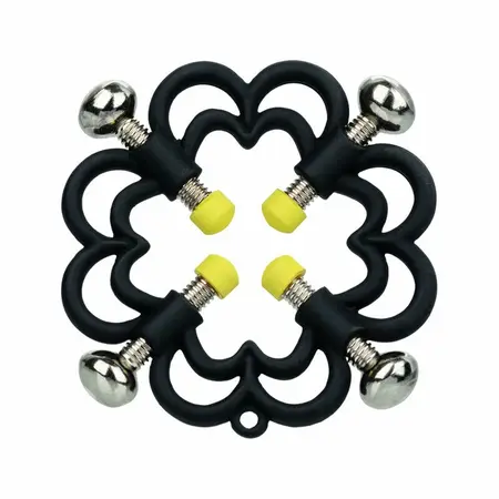 CalExotics Boundless Adjustable Nipple Grips - 4-Point Metal Clamps, 2 pcs