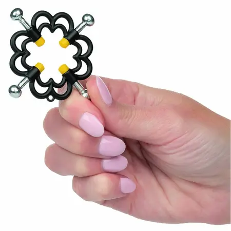 CalExotics Boundless Adjustable Nipple Grips - 4-Point Metal Clamps, 2 pcs