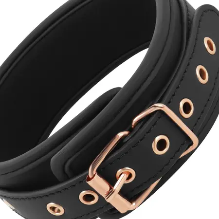 Coquette Chic Desire Vegan Leather Collar with Adjustable Chain Clips