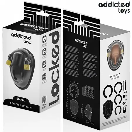 Addicted Toys Shell Cage Keyless Chastity System 11.5cm Clear Set