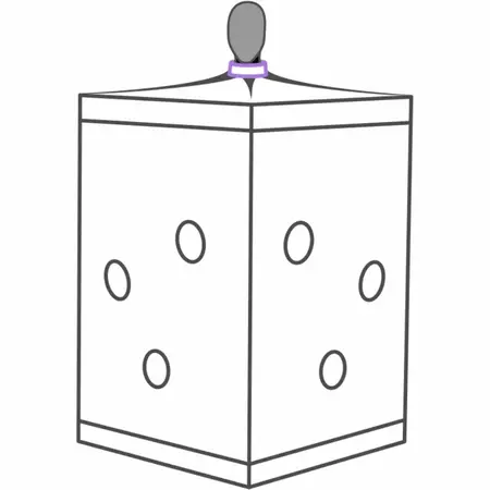SECRET DOME KINK CLUB SCANDALE Intimate Play Cabin Purple 100x100x140cm