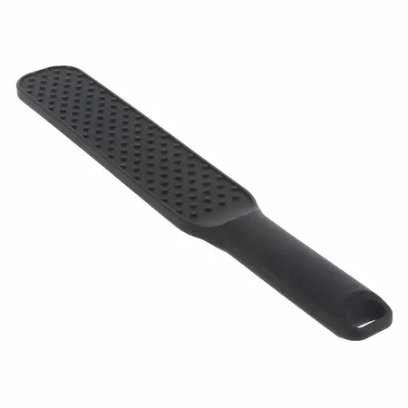 HIDDEN DESIRE Extreme Spiked Paddle Large Black - Silicone Impact Tool 31cm