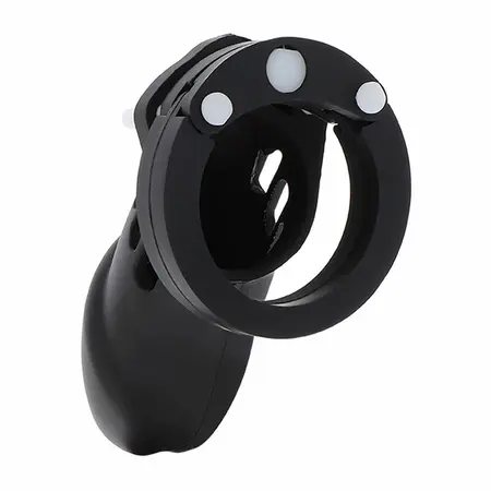 Hidden Desire Extreme Silicone Chastity System Size L Black 9cm
