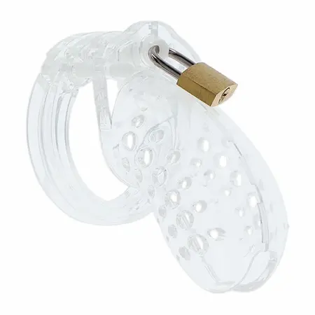 Hidden Desire Extreme Acrylic Adjustable Chastity System Clear 7.6 cm