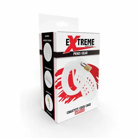 Hidden Desire Extreme Acrylic Adjustable Chastity System Clear 7.6 cm