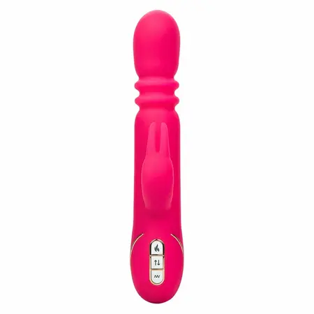 CalExotics Jack Rabbit Signature Heated Silicone Triple Fantasy Pink