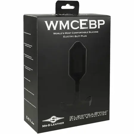 ElectraStim Silicone Electro Plug MR-S-Leather Edition, Steel Core, 76mm
