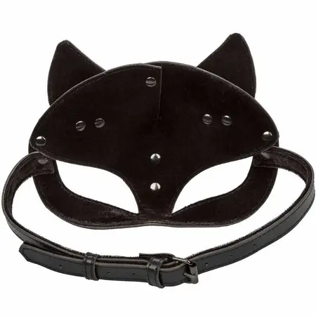 CalExotics Euphoria Cat Mask - Vegan Leather, Velvet Lined, Adjustable Fit