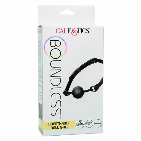 CalExotics Boundless Breathable Silicone Gag Adjustable Vegan Leather