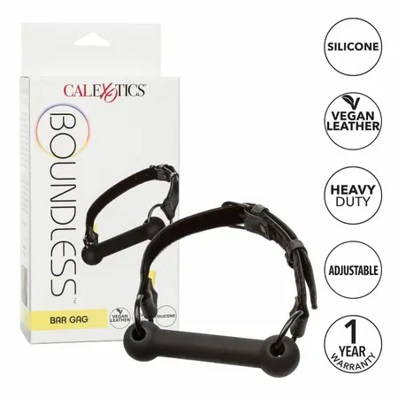 CalExotics Boundless Bar Gag Adjustable Silicone Vegan Strap 7.5cm