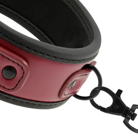 Fetish Submissive Dark Room Neoprene Chain Collar & Cuffs Set
