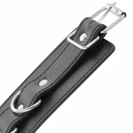 Darkness Adjustable PVC Leather Cuffs Black - Versatile Hand & Ankle Model