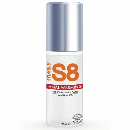 STIMUL8 S8 Water-Based Anal Lubricant Heat Effect 125ml - Warming Formula
